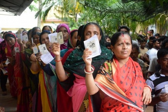Over 76% turnout recorded in Tripura by-polls Over 76% turnout recorded in Tripura by-polls